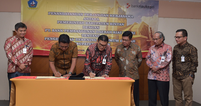 Pelayanan Kasda Pemkab Bintan Beralih ke Jaringan Kantor Bank Riau Kepri Kijang